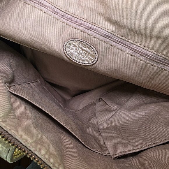 Fossil Large Gold Metallic Tote/Shoulder Bag - Picture 7 of 13